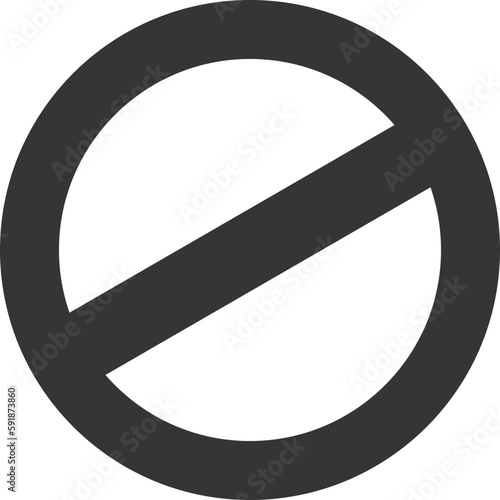 3d render of a sign not allowed