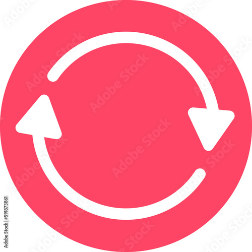 Obraz na płótnie refresh button icon