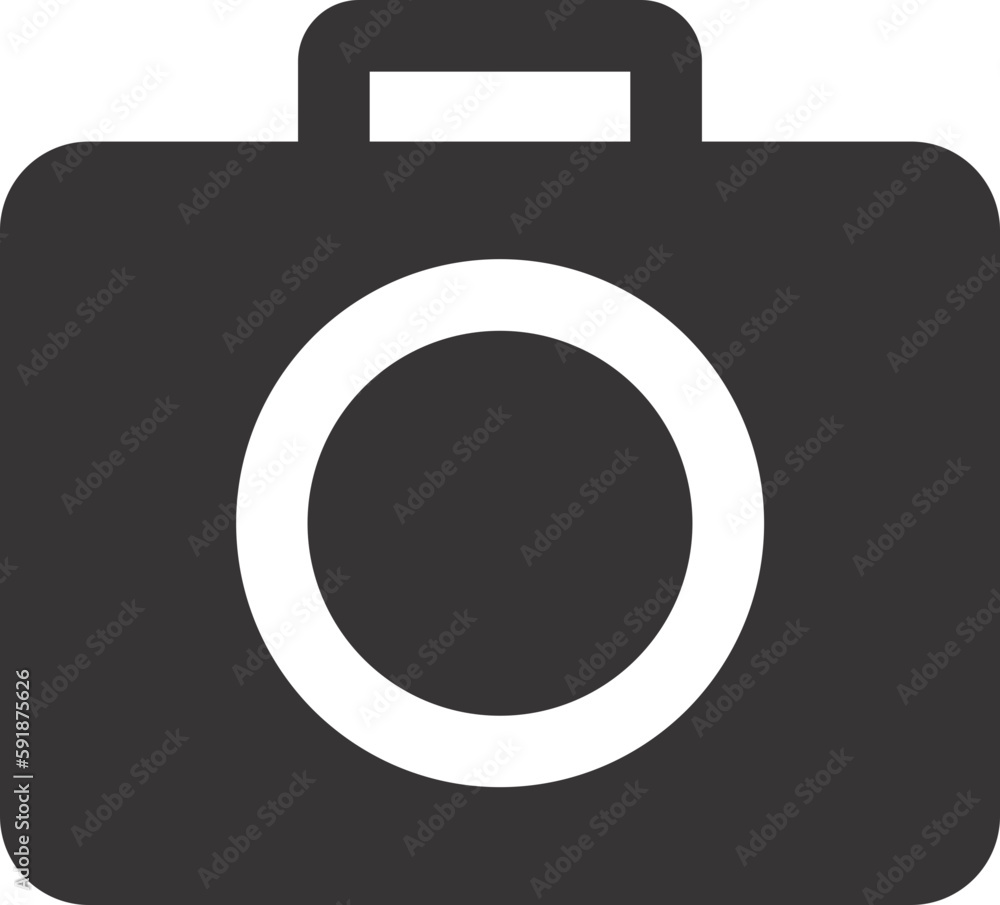 photo camera icon on button photo camera icon on button