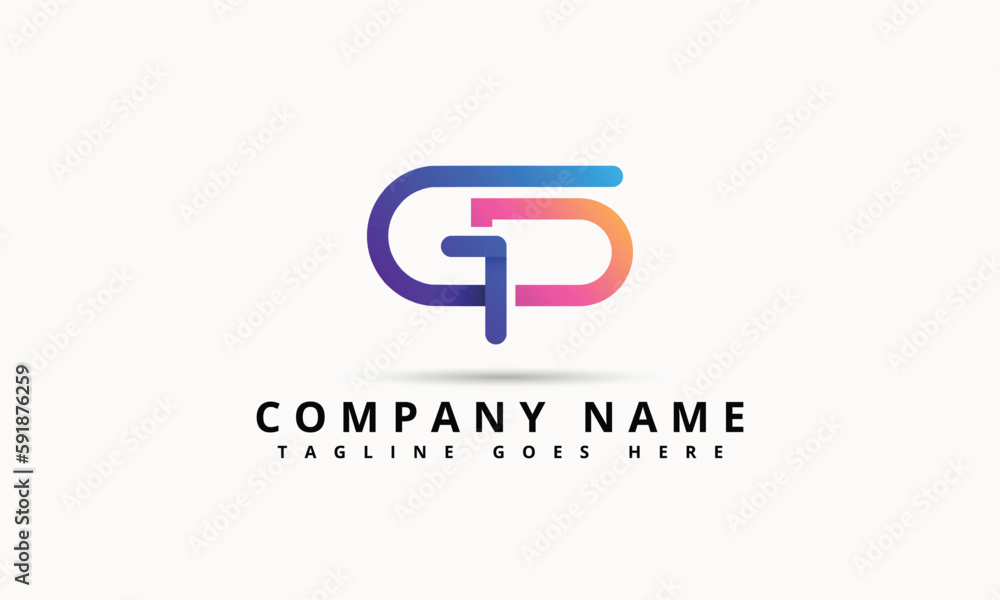 GP, PG Logo Design Template Vector Graphic Branding Element. GP, PG Logo Design Template Vector Graphic Branding Element.