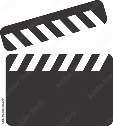 movie clapper board icon