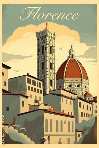Fotomurale Florence Cathedral, Florence, Italy