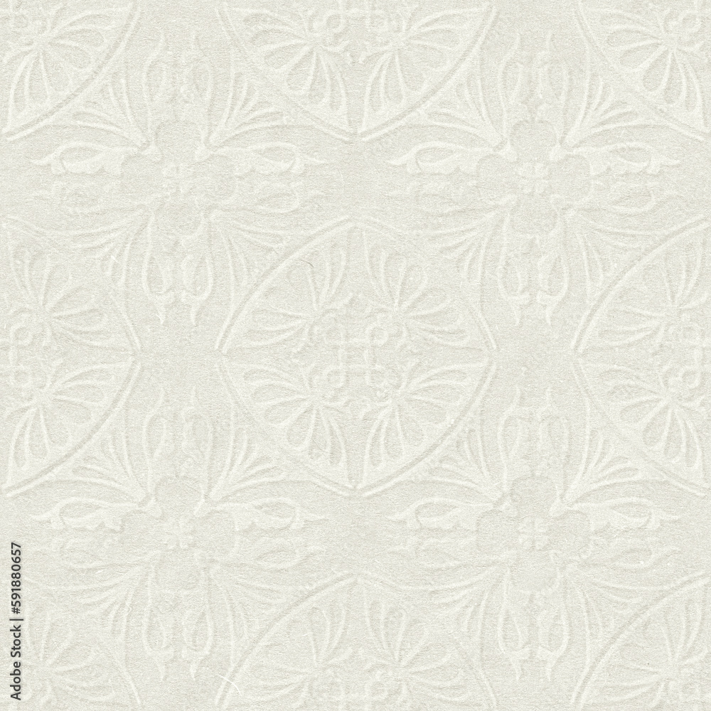 White paper texture with embossed floral pattern. Best for wedding design. White paper texture with embossed floral pattern. Best for wedding design.