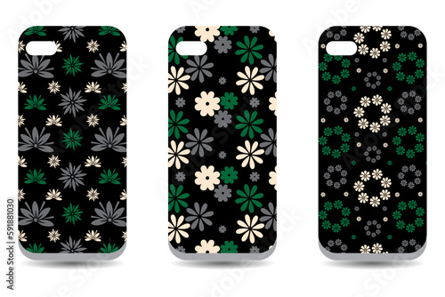 Floral vector phone protector case cover, colorful mobile phone cover case silicon protector 