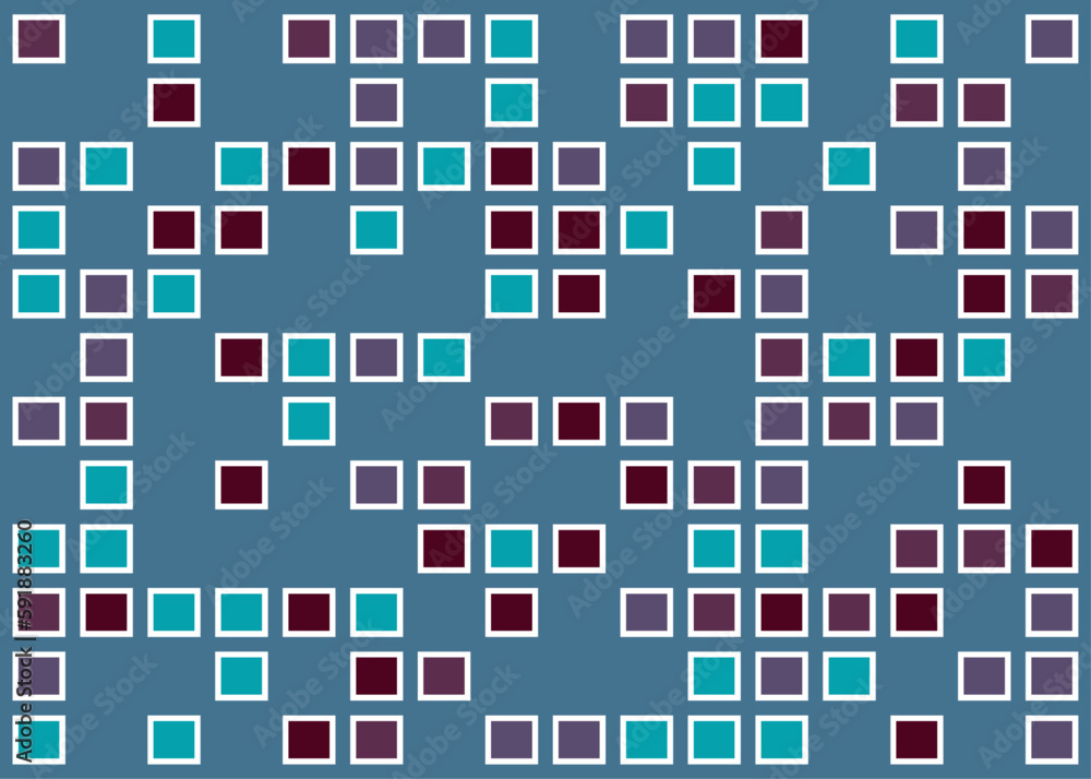 Offset Quads generative art background art illustration Offset Quads generative art background art illustration