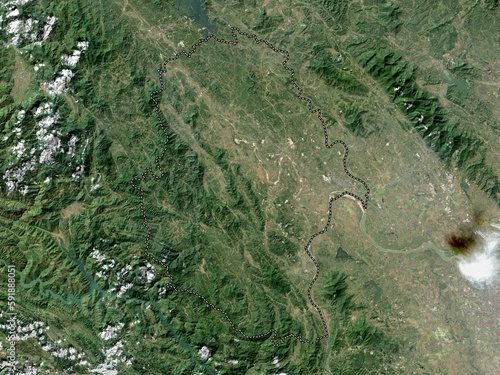 Phu Tho, Vietnam. Low-res satellite. No legend photo