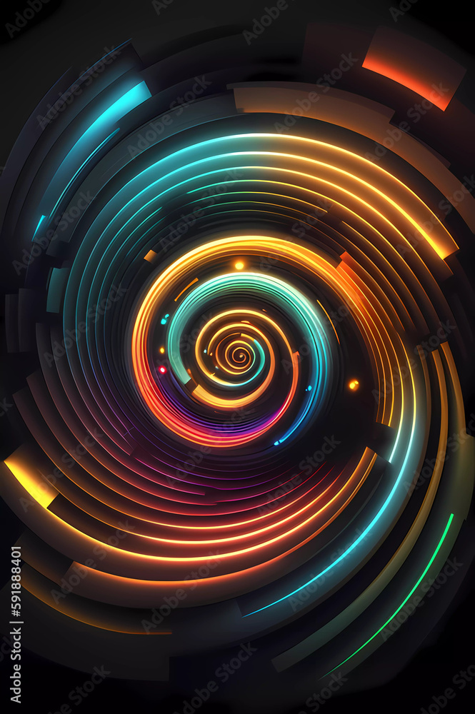 Fototapeta premium Colorful Spiral