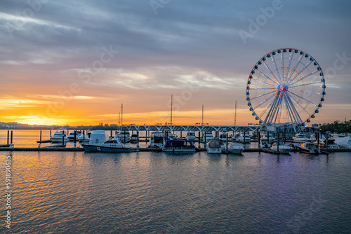 capital wheel, national harbor 