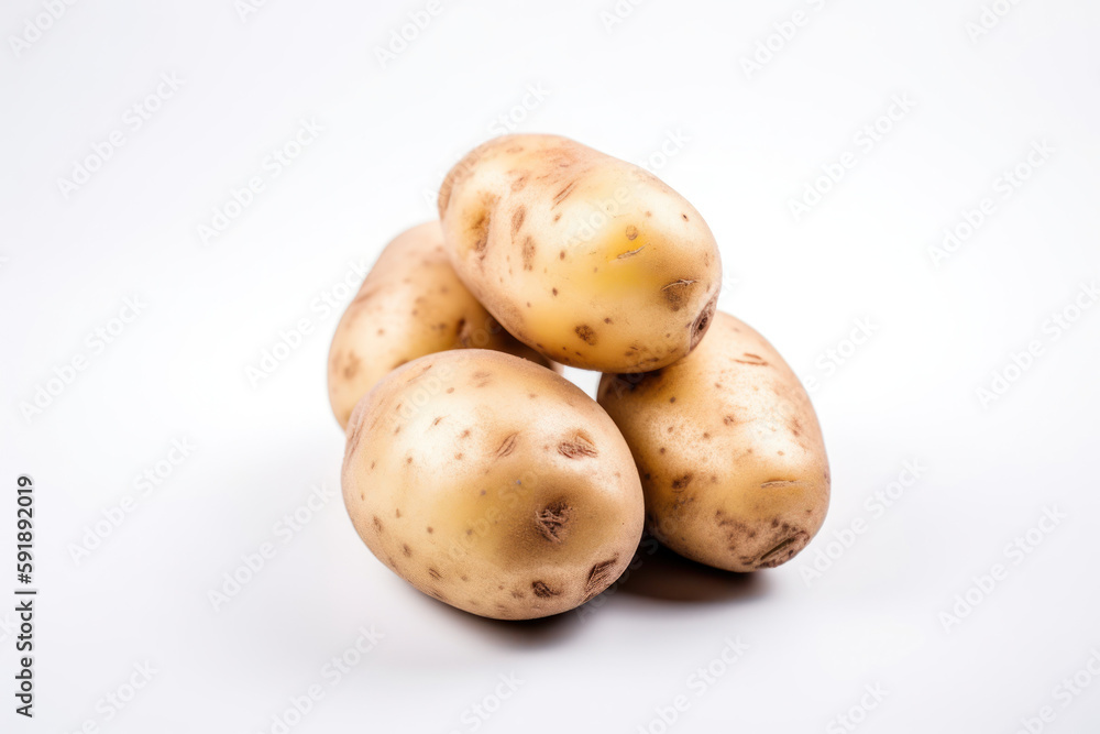 Potato, a lot of potatoes stacked, white background, isolated, cooking ingredients, cutout, product image, generative ai, Fresh tasty vegetables, Fresh ingredients Potato, a lot of potatoes stacked, white background, isolated, cooking ingredients, cutout, product image, generative ai, Fresh tasty vegetables, Fresh ingredients