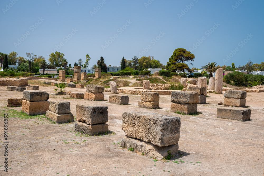 Bib Knissia Basilica, Basilica Restituta in Carthage, Tunisia. Bib Knissia Basilica, Basilica Restituta in Carthage, Tunisia.