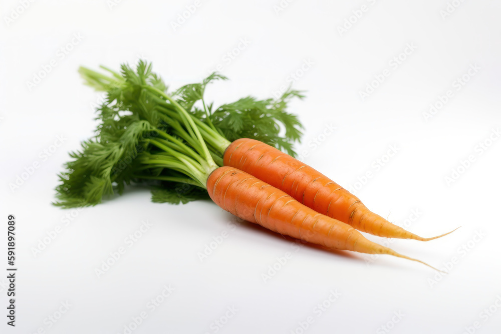 Carrot, white background, orange, green, generative ai, Fresh tasty vegetables, Fresh ingredients, cooking ingredients Carrot, white background, orange, green, generative ai, Fresh tasty vegetables, Fresh ingredients, cooking ingredients