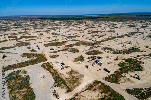 Oil pump oil rig energy industrial machine for petroleum, California, USA.