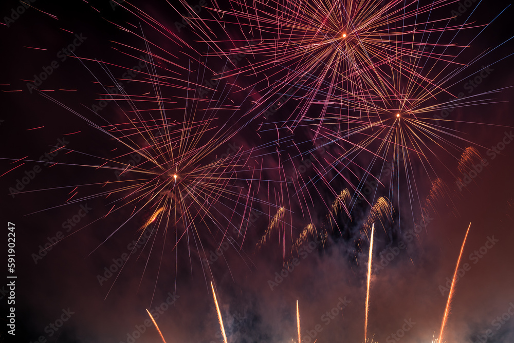 Obraz premium Abstract Colors Fireworks Lights