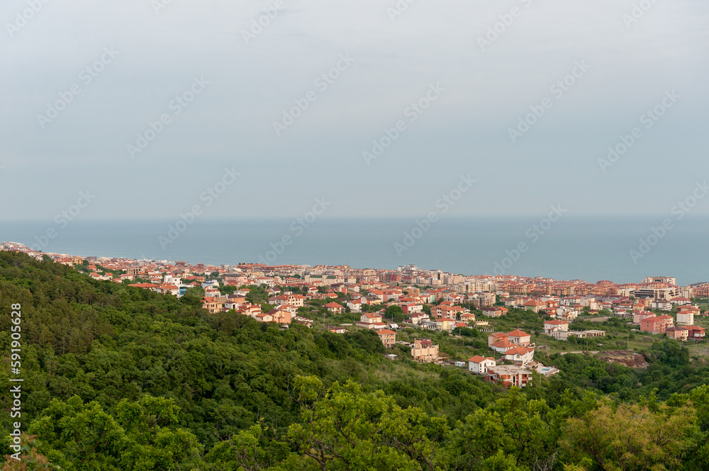 Sveti Vlas with Black Sea in Background. Bulgaria.