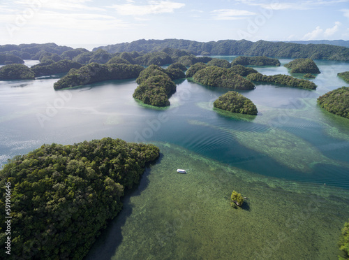 Koror Island in Palau. Archipelago, part of Micronesia Region