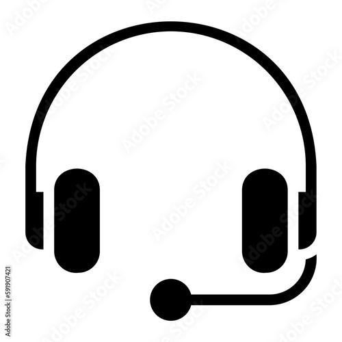 call center glyph icon