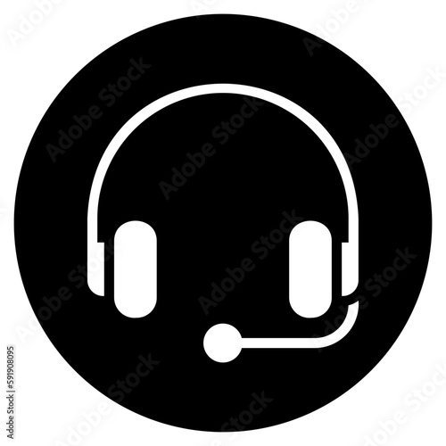 call center glyph icon