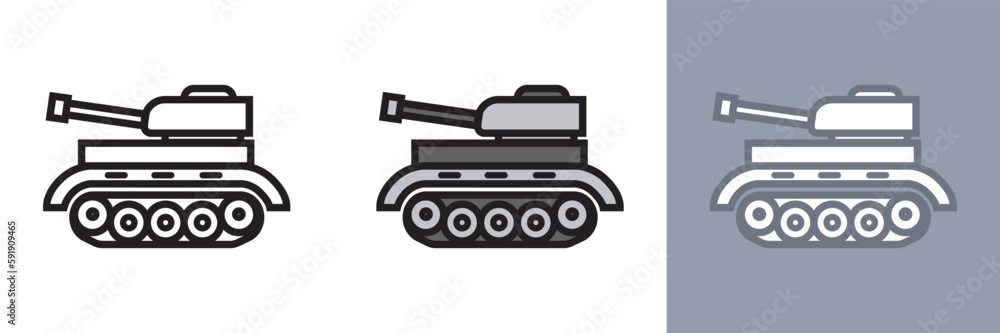 Military Tank Icon, The tank is an important part of military operations and can symbolize power, strength, and defense. Military Tank Icon, The tank is an important part of military operations and can symbolize power, strength, and defense.
