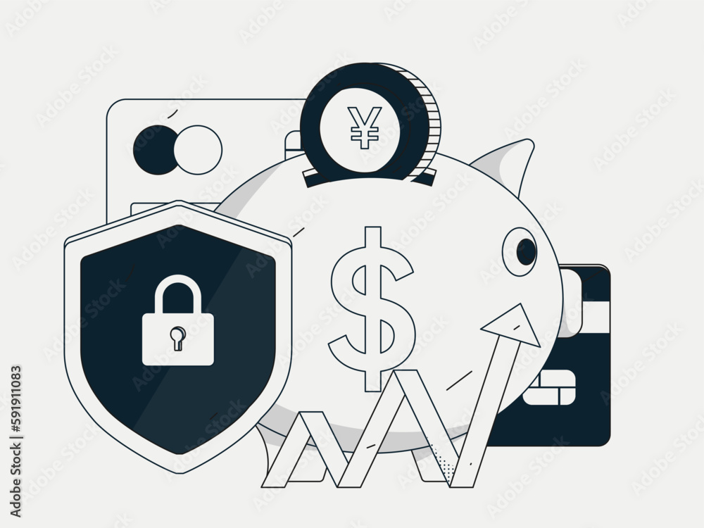 Internet finance and wealth management investment flat vector concept operation hand drawn illustration
Internet finance and wealth management investment flat vector concept operation hand drawn illustration