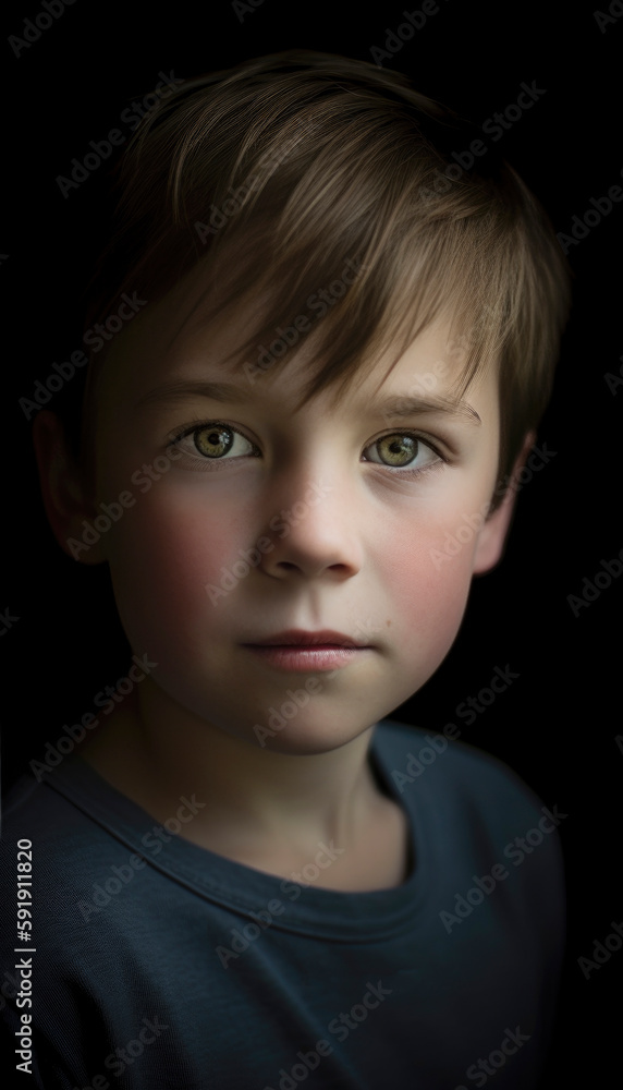 Portrait of a cute boy. AI generated Portrait of a cute boy. AI generated