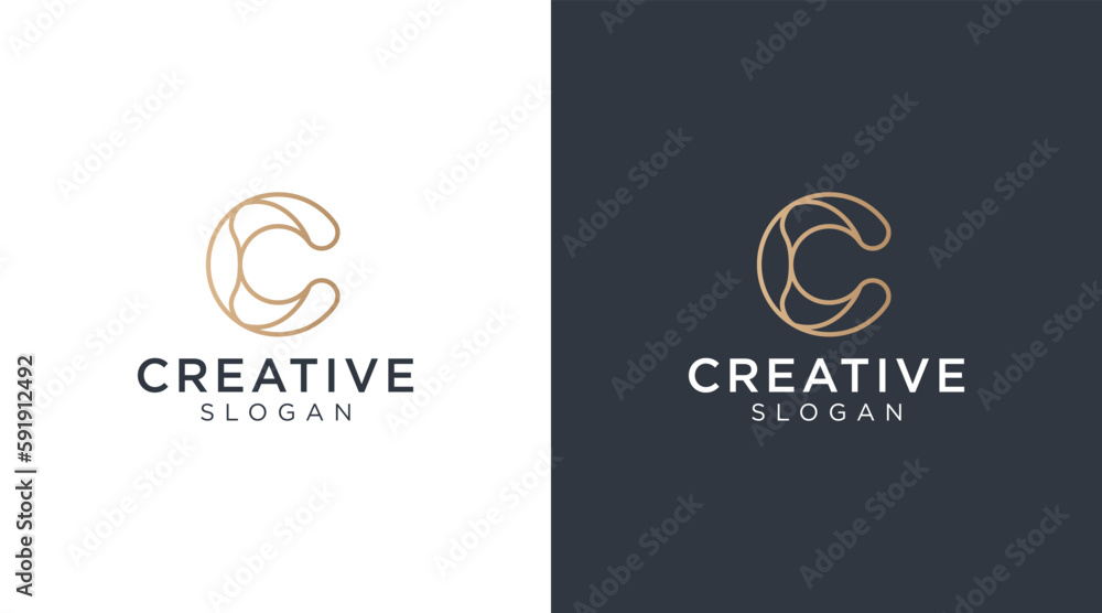 Luxury and elegant Letter C logo design for various types of businesses and company Luxury and elegant Letter C logo design for various types of businesses and company