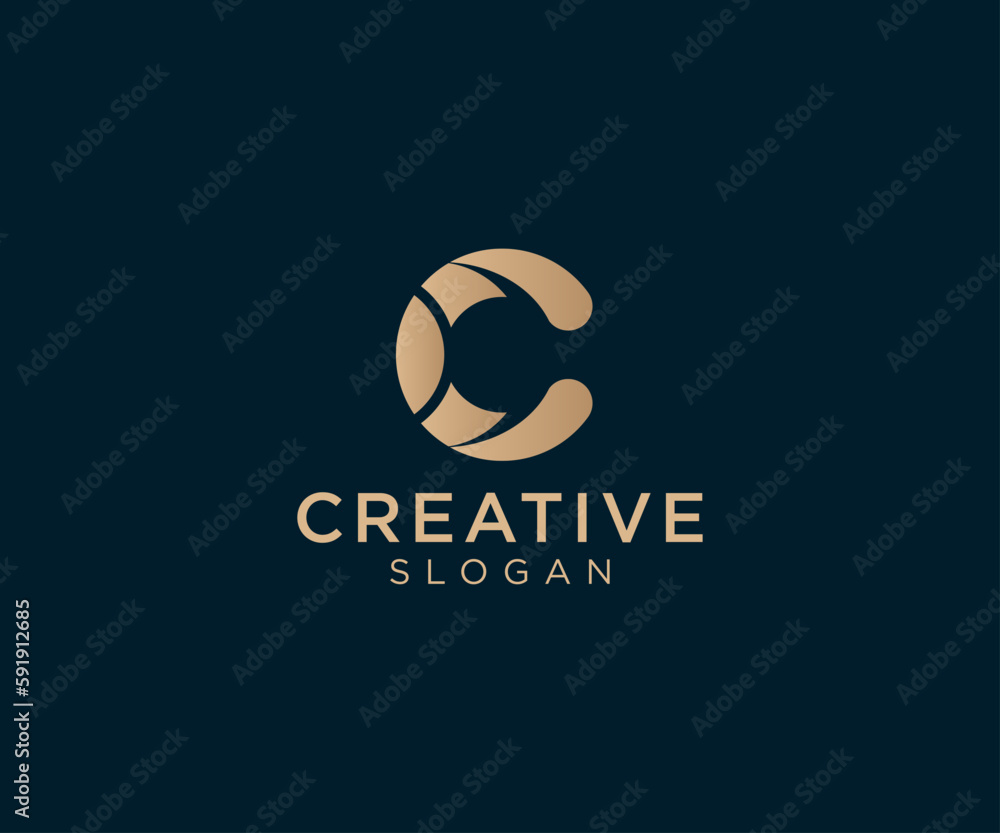 Luxury and elegant Letter C logo design for various types of businesses and company Luxury and elegant Letter C logo design for various types of businesses and company
