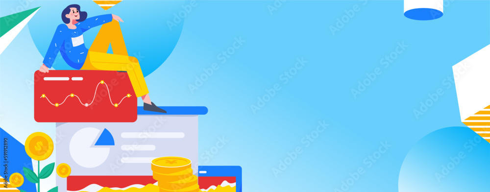 Internet finance and wealth management investment flat vector concept operation hand drawn illustration
Internet finance and wealth management investment flat vector concept operation hand drawn illustration