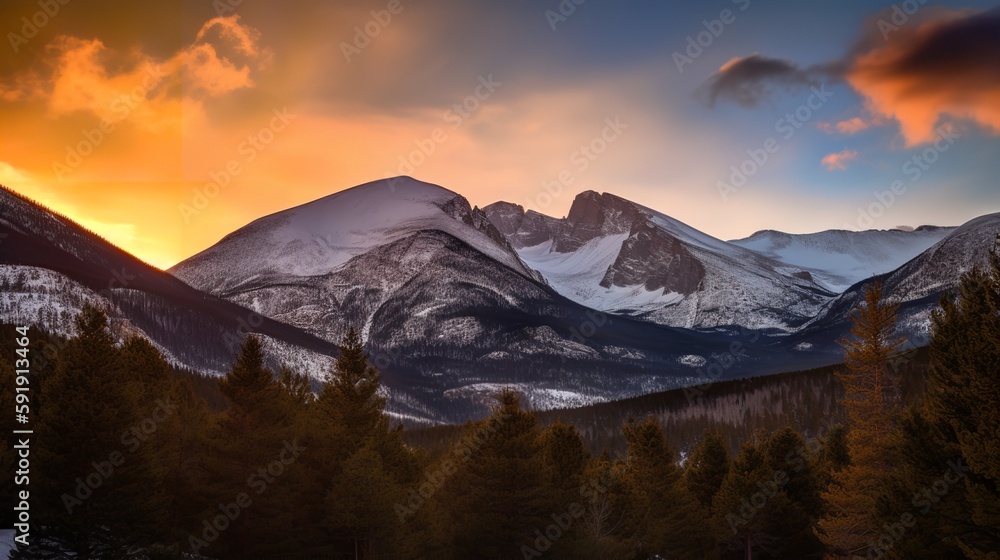 Majestic Rocky Mountain Scenery Majestic Rocky Mountain Scenery