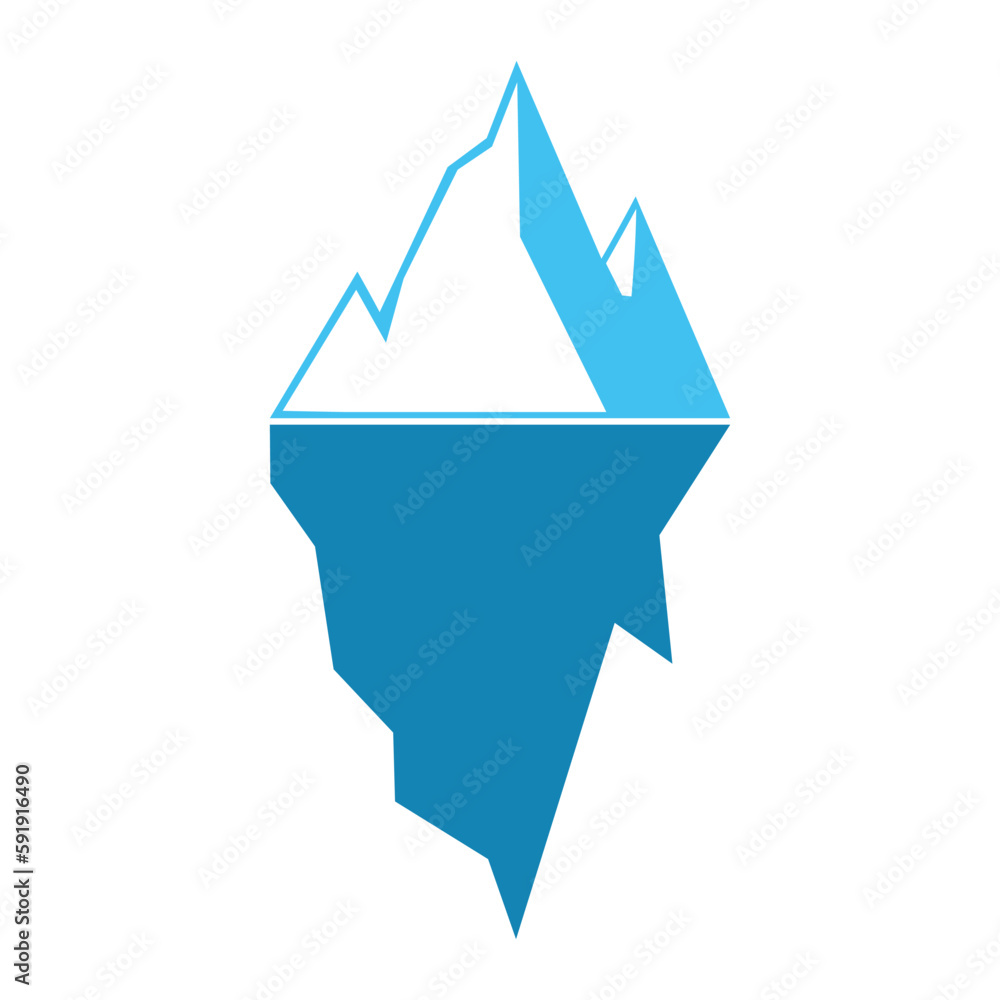 iceberg icon vector isolated on white background iceberg icon vector isolated on white background