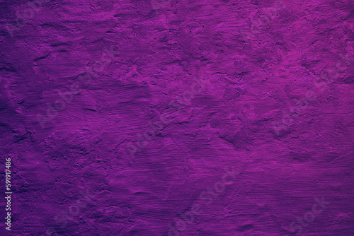 Bright blue violet purple dark magenta fuchsia pink abstract background for design. Painted old concrete wall with plaster texture. Color gradient. Rough brush strokes. Vintage retro.