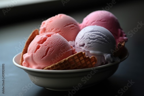 Ice cream generative ai illustration 
