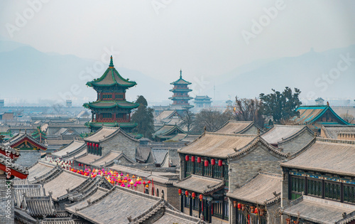 The ancient county of Taiyuan  Shanxi Province  China