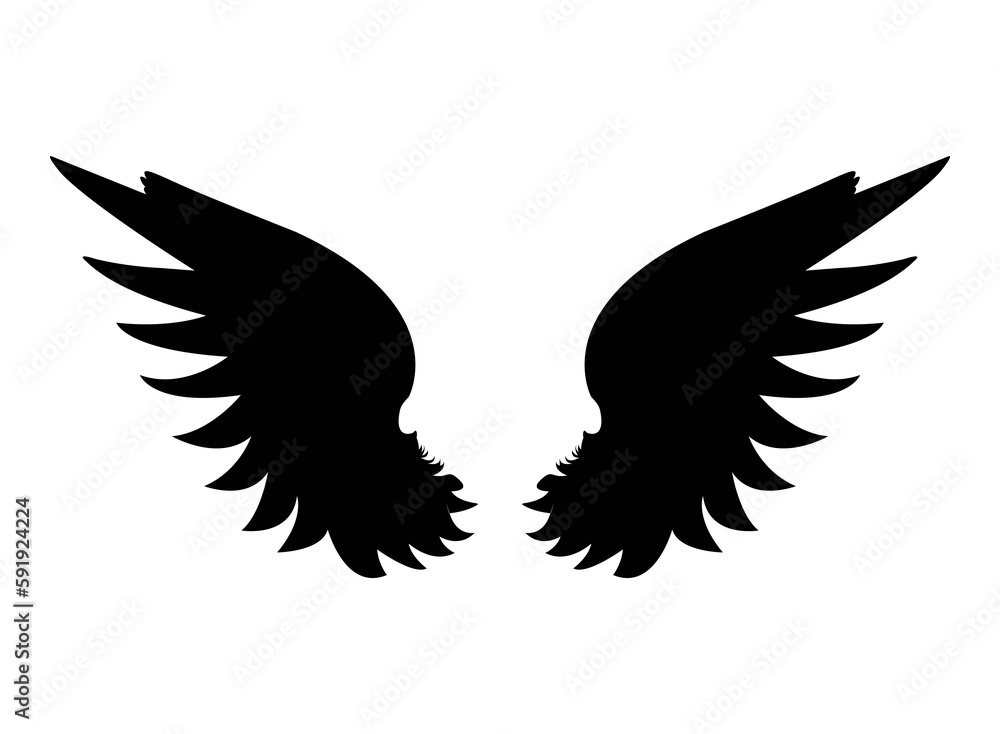 Wings silhouette Wings silhouette