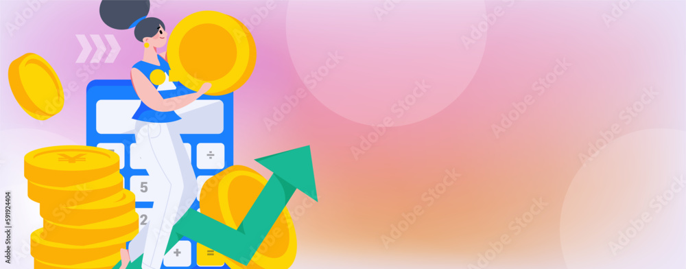 Internet finance and wealth management investment flat vector concept operation hand drawn illustration
Internet finance and wealth management investment flat vector concept operation hand drawn illustration