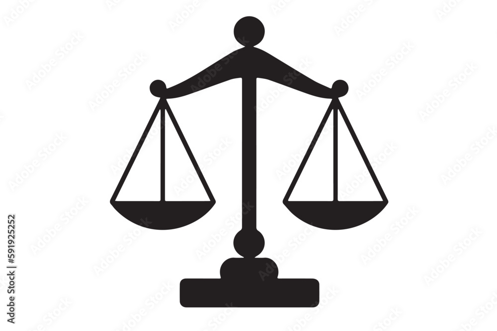 Justice Icon. Vector Illustration of a Lawyer's Scale for Legal Justice Sign
Justice Icon. Vector Illustration of a Lawyer's Scale for Legal Justice Sign