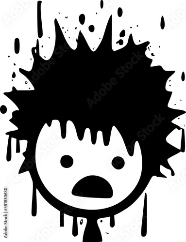 Distressed | Minimalist and Simple Silhouette - Vector illustration