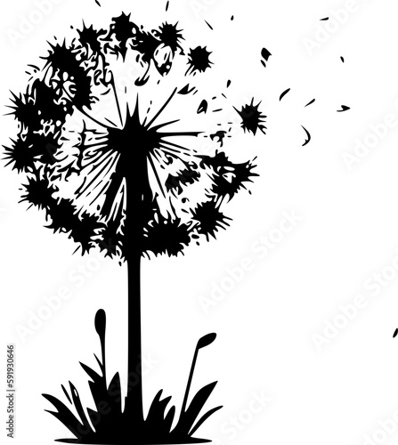 Dandelion - High Quality Vector Logo - Vector illustration ideal for T-shirt graphic