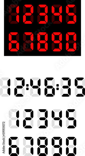 Countdown numbers flip counter.