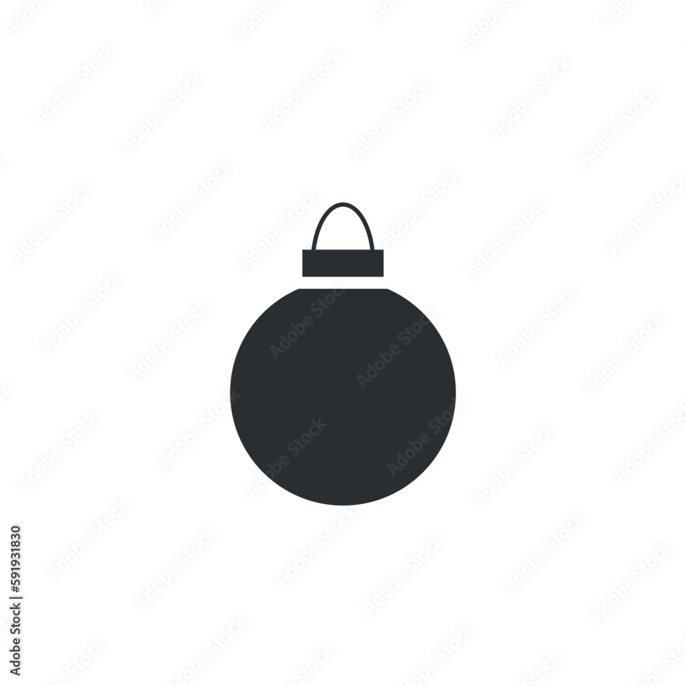 Christmas ball vector icon Christmas ball vector icon