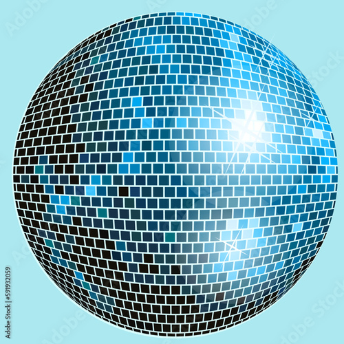 Abstract colorful mosaic disco background vector illustration