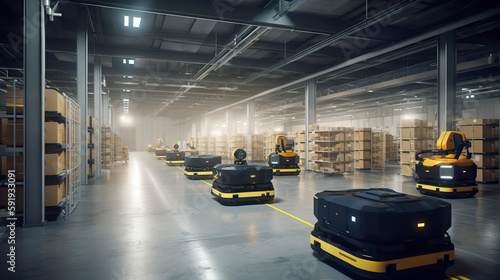 Automated warehouses equipped with advanced robotics technology and artificial intelligence streamline the storage and distribution of goods