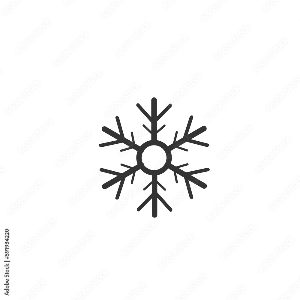 Snow flake vector icon Snow flake vector icon