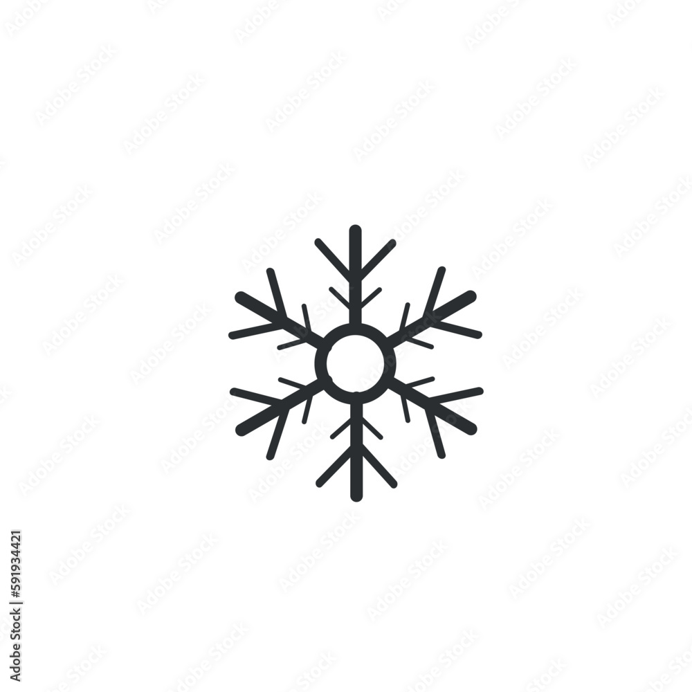 Snow flake vector icon Snow flake vector icon