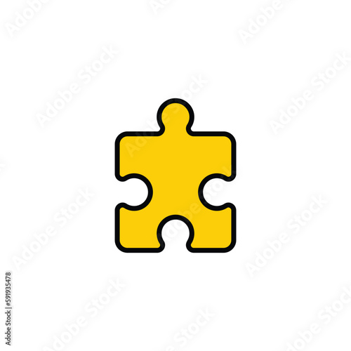 Solution icon design with white background stock illustration