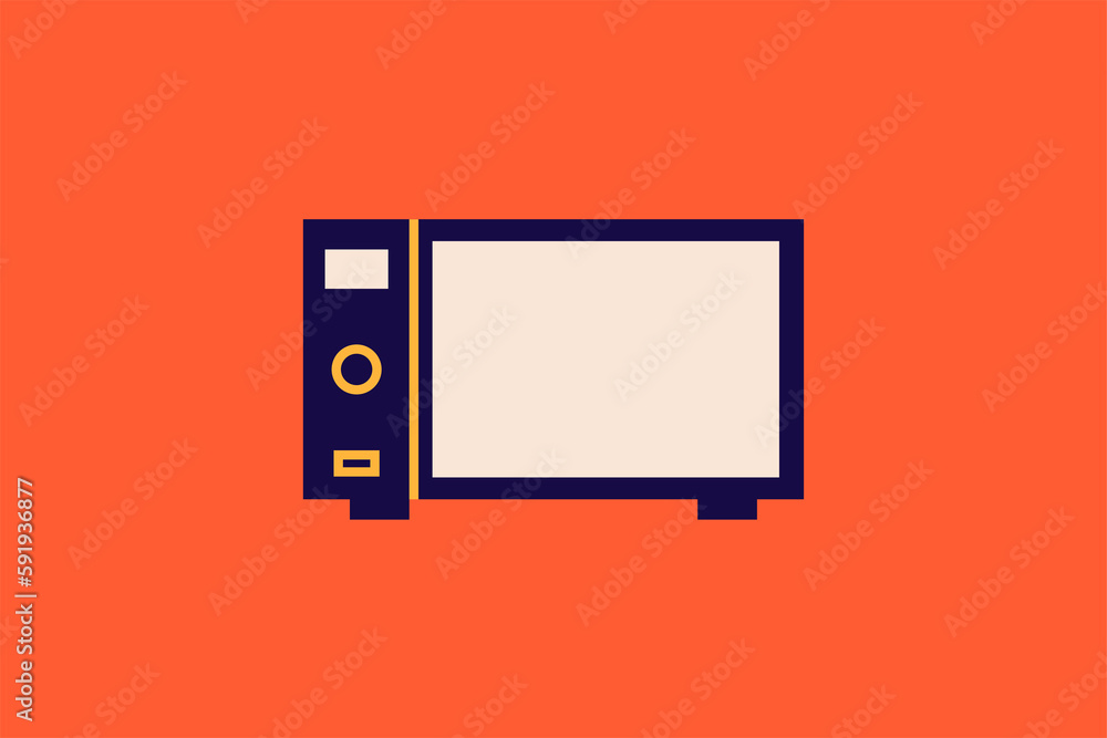 microwave in flat style design. Vector illustration. microwave in flat style design. Vector illustration.