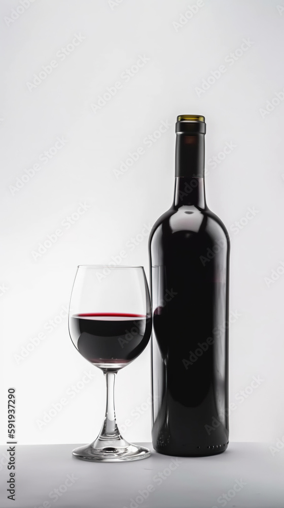 Red Wine, Generative AI, Illustration Red Wine, Generative AI, Illustration