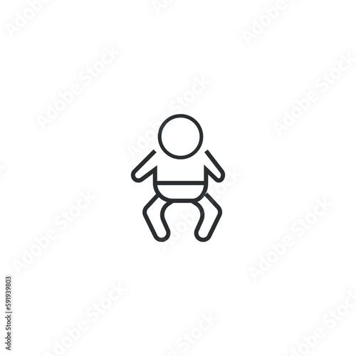 Baby vector icon