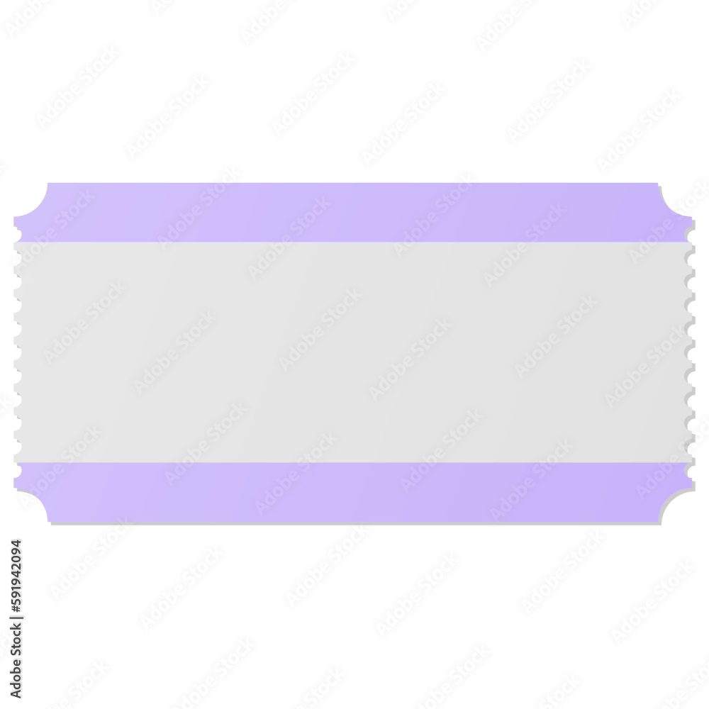 White and Purple rectangle coupon