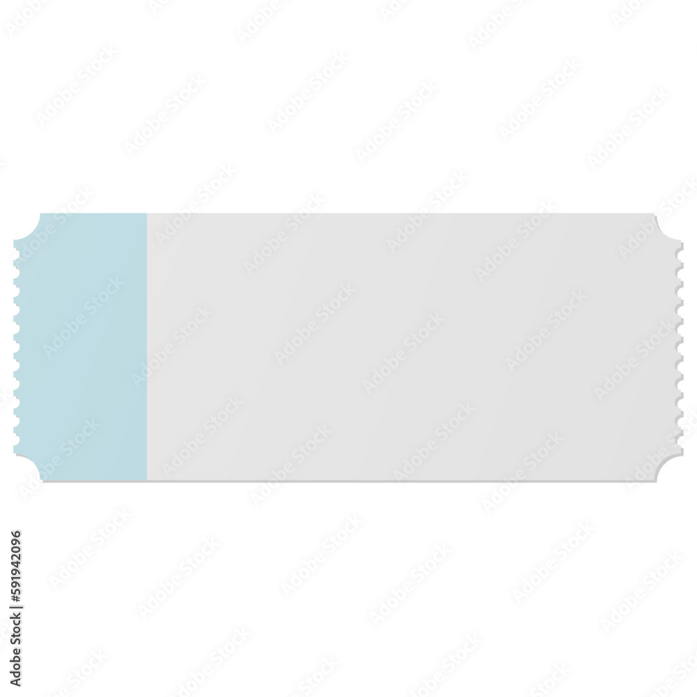 Blank Blue and white discount voucher