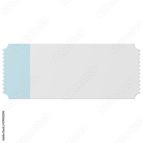 Blank Blue and white discount voucher © mositron